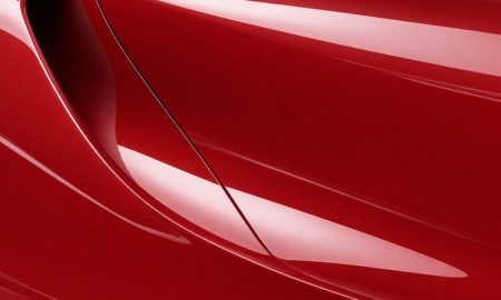 Inozetek PPF DPPF917 Italia Red colored paint protection film sample