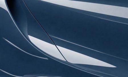 Inozetek PPF DPPF923 Pebble Blue colored paint protection film sample