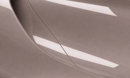 Inozetek PPF DPPF942 gloss dusty pink colored paint protection film sample