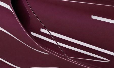 Inozetek PPF DPPF945 Metallic Velvet Red colored paint protection film sample