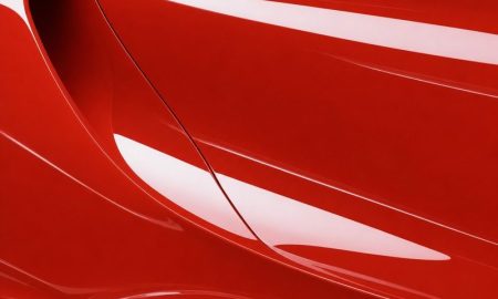 Inozetek PPF SD102 Sungset Orange colored paint protection film sample