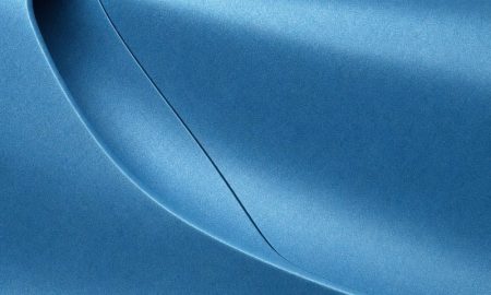 Orafol 970RA 197M Matte Azure Metallic vinyl wrap color sample