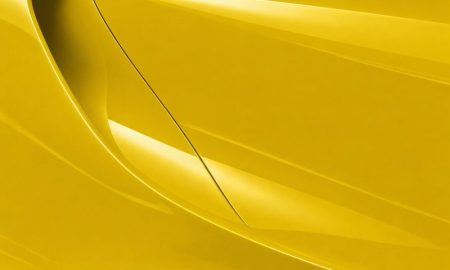 Orafol 970RA 201G glossy crocus yellow vinyl wrap color sample