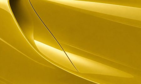 Orafol 970RA 256G glossy cargo yellow vinyl wrap color sample