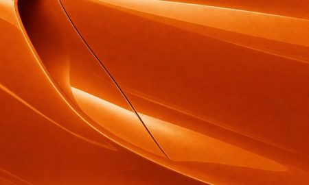 Orafol 970RA 300G glossy Mandarin vinyl wrap color sample