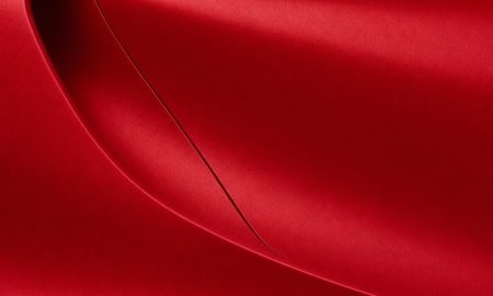 Orafol 970RA 372M Matte Imperial Red Pearl vinyl wrap color sample