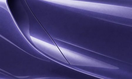 Orafol 970RA 406G Glossy Violet Metallic vinyl wrap color sample