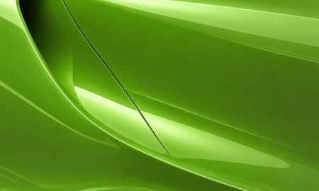 Orafol 970RA 464G Glossy Lawn Green vinyl wrap color sample