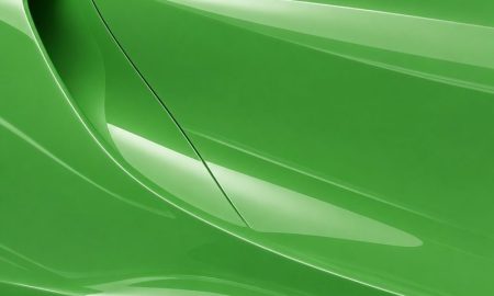Orafol 970RA 486G Glossy Tree Green vinyl wrap color sample