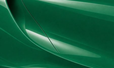 Orafol 970RA 612G Glossy Police Green vinyl wrap color sample