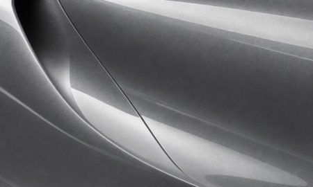 Orafol 970RA 937G glossy charcoal metallic vinyl wrap color sample
