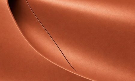 Orafol 970RA 944M Matte Red Gold Metallic vinyl wrap color sample